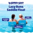 thumbnail image 3 of TRC Recreation Lazy Bunz Foam Water Saddle Pool Lounger Float, Marina Blue, 3 of 8