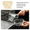 thumbnail image 4 of Xihbxyly Bañera para Pájaros, Diseño Transparente para Mascotas, Desmontable y Fácil de Limpiar, Puerta de Jaula Estable con Bloqueo, Ideal para Pájaros y Mascotas Pequeñas, Tamaño Compacto (16 X 14, 4 of 7