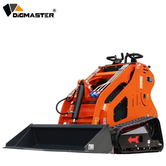 DigMaster 13.5HP Mini Skid Steer Loader B&S Gasoline Engine Maximum lifting 617lb Compatible Multiple Attachment Farms Yards Forestry and More EPA