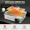 thumbnail image 3 of KFFKFF Commercial Electric Griddle, 21", 1600W Countertop Flat Top Grill, Stainless Steel Teppanyaki Grill with Non Stick Iron Cooking Plate, 122-572℉ Adjustable Temp Control 2 Shovels & Brushes, 110V, 3 of 9