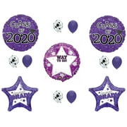 PERSONALIZE! Graduation Class of 2020 PURPLE Party Balloons Decoration Supplies