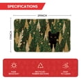 thumbnail image 4 of Sm:)e Pine Tree Black Cat Christmas Doormat 17x29 Inch, Non Slip Linen Door Mat Inside Washable Entryway Carpet Rug for Porch Patio Hallway, 4 of 8