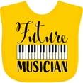 thumbnail image 3 of Inktastic Future Musician Piano Music Boys or Girls Baby Bib, 3 of 4