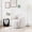 White Solid Wood Foam2, variant on JUYG Accent Square Sofa Chair, Boucle, Japandi Style, 1-Seater