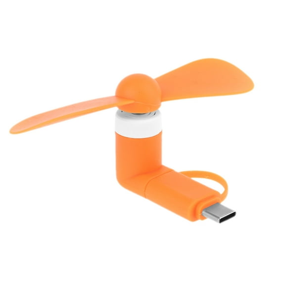 Universal Cellphone Type C Micro USB OTG Mini Fan Cooler Mute Fan for Mobile Phone Tablet Type C Powerbank Charger