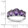 thumbnail image 2 of Primal Silver Sterling Silver Rhodium Amethyst Ring, 2 of 4