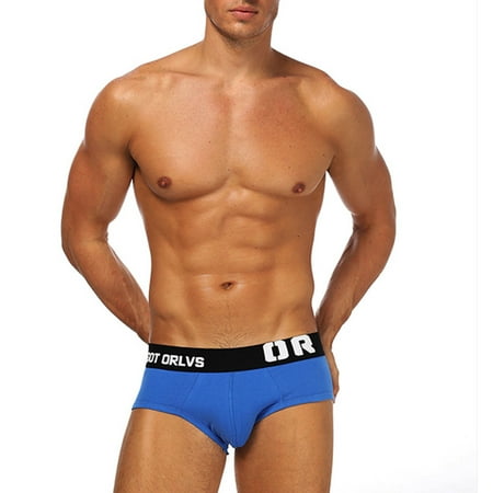 

Panties Clearance Men S Trendy Comfortable Briefs Cotton Trendy Men S Underwear Blue Xl