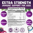 thumbnail image 3 of Kids Immune Support Gummies - Vitamin C, Zinc & Echinacea Children's Daily Immune Health Support Gummy Supplement for Ages 4 and Up, Natures Kid's Vitamin C Gluten-Free & Non-GMO, Vegan - 120 Gummies, 3 of 10