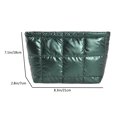 thumbnail image 2 of Bolsa de cosméticos acolchada para mujer bolsa de cosméticos de color sólido bolsa de cosméticos de viaje acolchada, 2 of 9