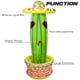 thumbnail image 3 of Hielera inflable con forma de cactus Triumpeek, 2 paquetes para fiestas en la piscina, 3 of 7