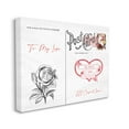 thumbnail image 3 of Stupell Industries To My Love Valentines Postcard Graphic Art Gallery Wrapped Canvas Print Wall Art, Design by Lil' Rue, 3 of 7