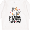 thumbnail image 3 of Inktastic Nana and Grampy Love Me Cat Toddler Sweatshirt, 3 of 4
