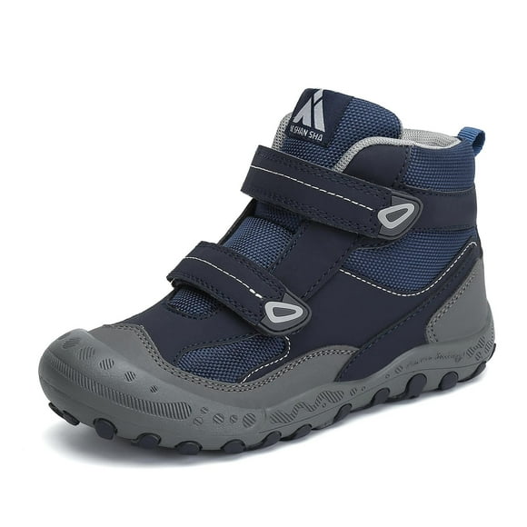 Zapatos de senderismo Mishansha para niños y niños, antideslizantes, azules, talla 13