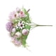 thumbnail image 4 of Flor artificial Tela de seda Ramo de flores falsas Fiesta de boda Fotografía Prop Decoración floral, Morado claro Sweethay HA6620-03B, 4 of 6