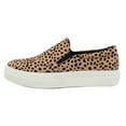 thumbnail image 4 of Soda Women's Faux Suede Elastic Side Slip On Sneaker Shoes, Leopard,  11 M US, 4 of 5