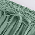 thumbnail image 4 of Kixjoy Maxi Skirts for Women Elastic High Waisted Maxi Skirt Casual Drawstring A-Line Tiered Skirt Festival Basic Cozy Fashion Outfits for Women, Green S, 4 of 7