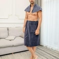 thumbnail image 5 of BallsFHK Bath Wraps Mens Bath Wraps Towel Closure Elastic Shower Wrap Spa Swimming Wrap With Towel For Home Travel, 5 of 5