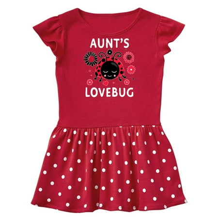 

Inktastic Valentine s Day Aunt s Lovebug Gift Baby Girl Dress