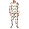 thumbnail image 3 of Sikiie Dachshund Going To Play Tennis Mens Pajama Set, Soft Warm Long Sleeve Sleepwear, Cozy Button-Down Pjs for Men-XX-Large, 3 of 7