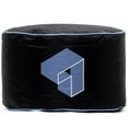 thumbnail image 1 of Siteazee Indoor Blue Pouf – Waterproof Oxford Fabric Bean Bag Seat with Quilted Top for Living Room or Game Rooms, 1 of 5