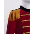 thumbnail image 3 of Aislor Drum Major Outfits for Girls Boys School Marching Band Uniform Jacket Red 4, 3 of 7