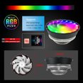 thumbnail image 1 of 2000RPM Ordinateur Silencieux CPU Refroidisseur Haut Débit CPU Refroidisseur Processeur RGB Ventilateur de Refroidissement LED Processeur Radiateur CPU Ventilateur de Refroidissement, 1 of 6