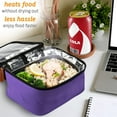 thumbnail image 4 of HotLogic 16801175-PUR-A Food Warming Lunch Bag Plus 120V Plugin, Purple, 4 of 6