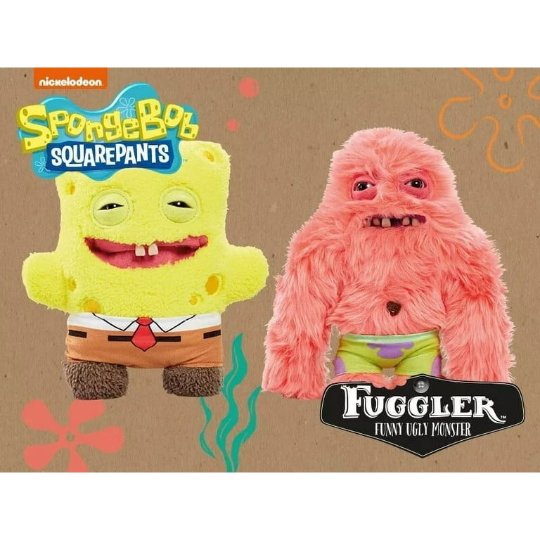 11" Fugg-ler SpongeBob SquarePants Plush Toy, Funny Monster Stuffed Plush Toy, Quirky Limited Edition SpongeBob Gift for Kids & Collectors, Fun and Cuddly SpongeBob Plush Toy