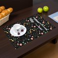 thumbnail image 2 of Placemat, Pioneer Flower Floral Print Pattern Place Mats Table Mat Set Of 2, PVC Washable Placemats for Party Kitchen Dining Decoration, 18x12 Inch, Fade Resistant, 2 of 6