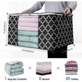 thumbnail image 3 of Bolsas de almacenamiento 100l 3-pack grande manta ropa organización y almacenamiento contenedores compatibles con ropa de cama Afortunado Sencillez, 3 of 5