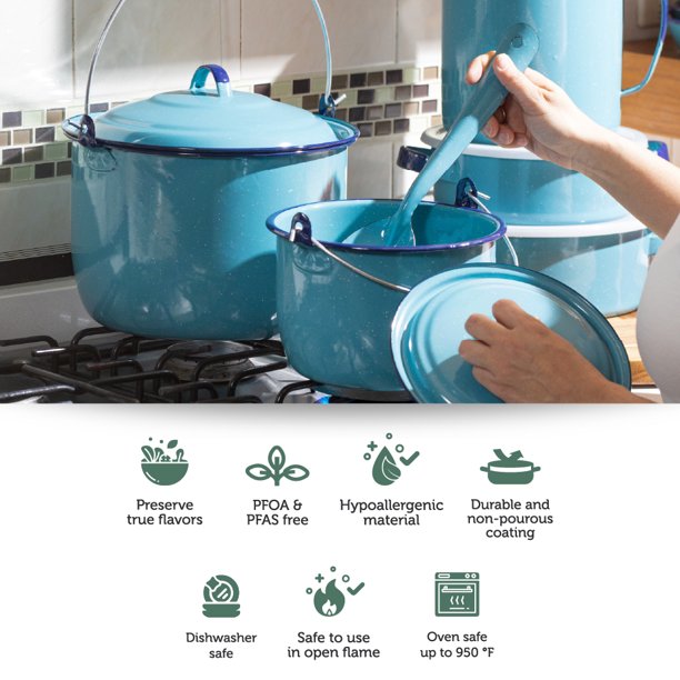 CINSA食器セット 14点　+ ホーロー鍋　24cm Cinsa 14-Piece Cookware Set | Cookware bulk purchasing - Walmart