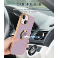 thumbnail image 5 of Compatible for iPhone 14 Plus Case with Ring Holder Kickstand [with Magnetic] Soft TPU Shockproof Electroplated Slim Thin Protective Phone Case for iPhone 14 Plus Purple, 5 of 14