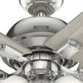 thumbnail image 6 of Hunter 44 inch Indoor Ceiling Fan with LED Lights - Ceiling Fan with Pull Chain, For Bedroom or Living Room, Standard Mount, No Remote, 5 Blades, Includes Bulbs - Crystal Peak 51789, Brushed Nickel, 6 of 14