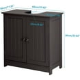 Bonnlo Pedestal Under Sink Storage Bathroom Vanity with 2 Doors