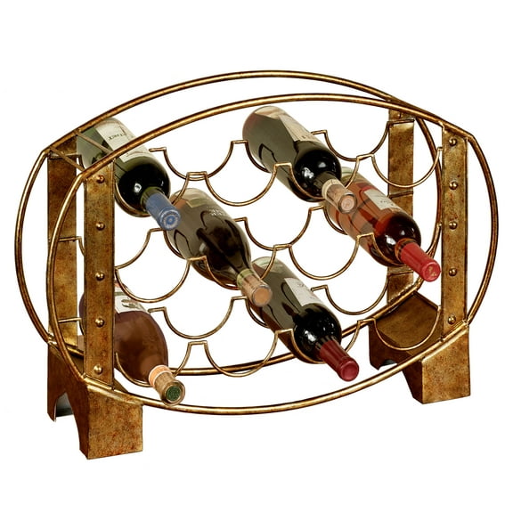 Ryana Wine Rack Dark Gold