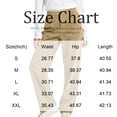 thumbnail image 4 of WULMLEO Women's Corduroy Straight Leg Pants Elastic Back Waist Button Zip Fly Loose Casual Trousers with Pockets Dark Gray 2XL, 4 of 8