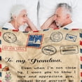thumbnail image 4 of KAINSY Grandma Blanket, Grandma Gifts From Grandkids, Birthday Gifts For Grandma From Grandson Granddaughter, Christmas Gifts For Great Grandma, Grandma Soft Bed Flannel Letter Throw Blanket(40"x50"), 4 of 7