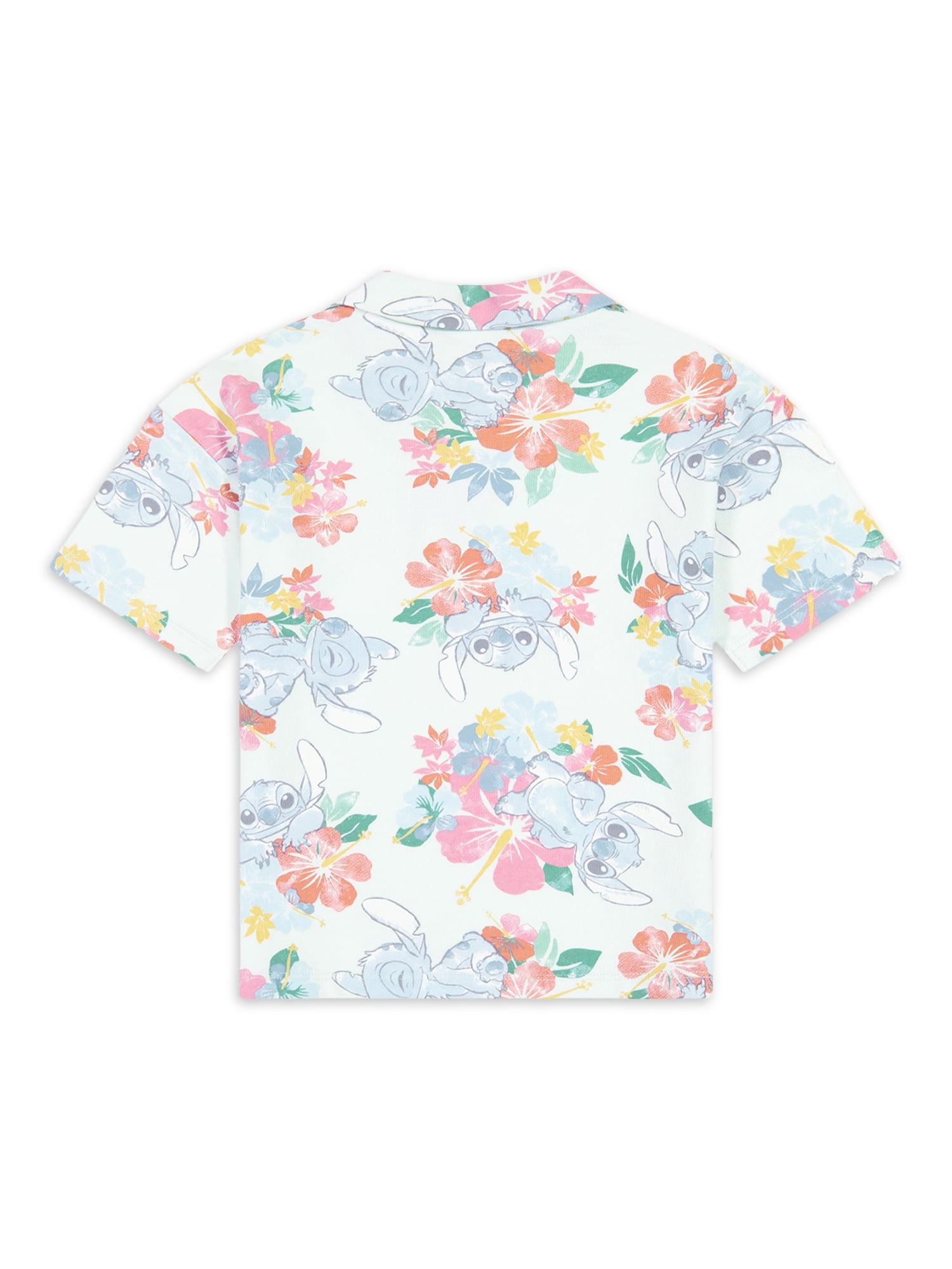 Stitch Toddler Boys’ Resort Shirt and Shorts Set, 2-Piece, Sizes 12M-5T