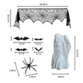 thumbnail image 4 of Wovilon White Creepy Cloth with Bats, Halloween Decoration, Halloween Gauze Decorations Scary Fabric for Halloween Drapes Party Stair Rails, 4 of 6