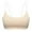 Beige, variant on 2 Pack Womens Bras Transparent Shoulder Strap Backless Underwire Bras