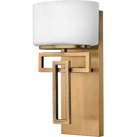 

Bathroom Vanity 1 Light With Brushed Bronze Etched Opal Metal G9 7 inch 60 Watts