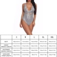 thumbnail image 4 of Mono sexy mono de cosplay suave mono de tela con pantalla de encaje para mujeres adultas, gris, XXL Inevent XX000036-62, 4 of 7