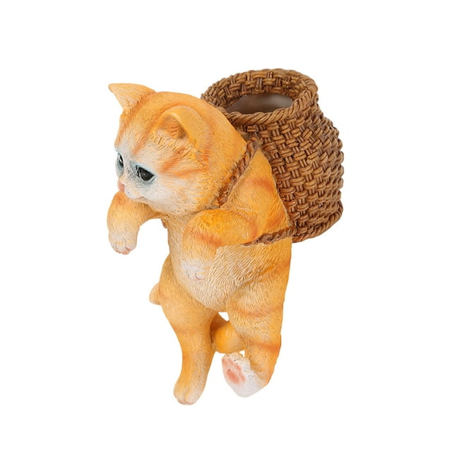 Guardoinrt Resin Long-Lasting Fish Tank Decor Ornament With Backpack Has Long Usage Time And Is Equipped yellow