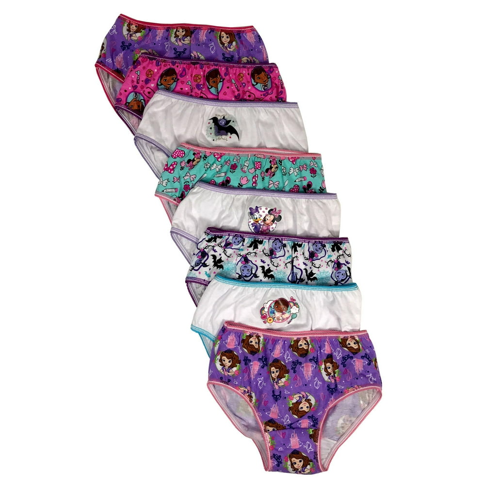 Disney Junior Disney Jr., Girls Underwear, 7 + 1 Bonus Pack Panties