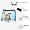 thumbnail image 3 of Salouo dog surfing on surfboard Print Men's Boxer Briefs,Breathable Underwear Elastic Waistband Briefs for Men-Medium, 3 of 5