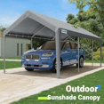 thumbnail image 2 of Quictent 12 ft x 20 ft x 9 ft Silver Gray Carport, 2 of 8