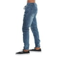 thumbnail image 6 of Victorious Men's Biker Denim Jogger Pants JG870 - Indigo - 2X-Large, 6 of 6