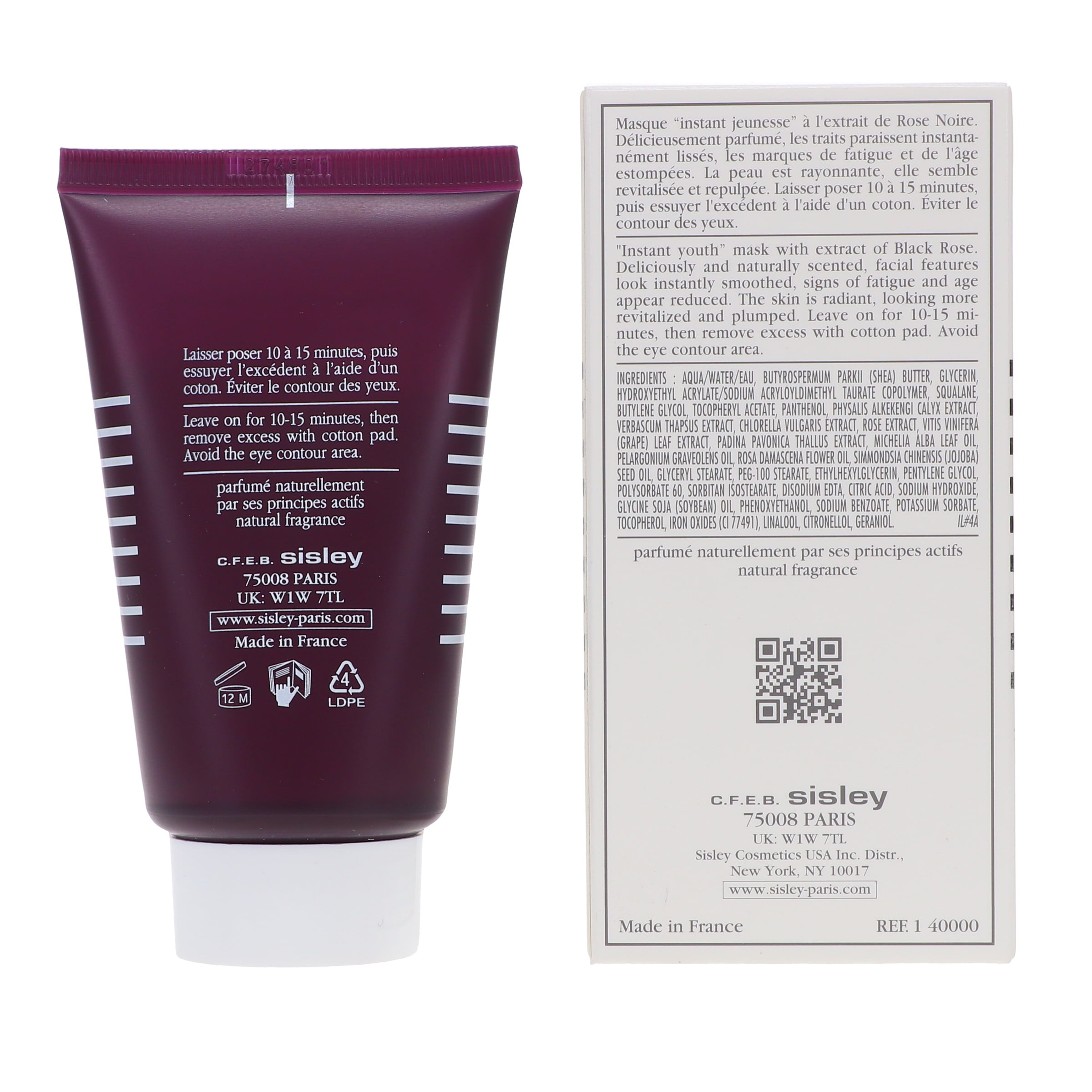 パック・フェイスマスク sisley BLACK ROSE CREAM MASK 60ml Black Rose Cream Mask - Sisley Paris