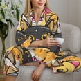 thumbnail image 6 of Balery Cute Cat Cartoon Pattern Pajama Sets for Women Long Sleeve 2 Piece Sleepwear Loungewear Sets Soft PJ's with Pockets Long Sleeve Comfy Pj Sets-XX-Large, 6 of 7
