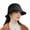 03Black, variant on Women Polyester Church Cloche Flapper Hat Lady Bucket Winter Flower Cap Royal Blue One Size